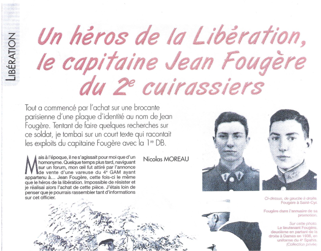 Article Militaria Jean Fougère